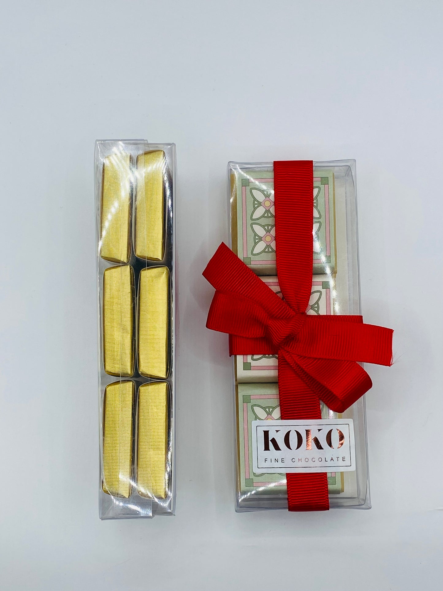 ADHA - 6 pieces chocolate box with craft white paper bag