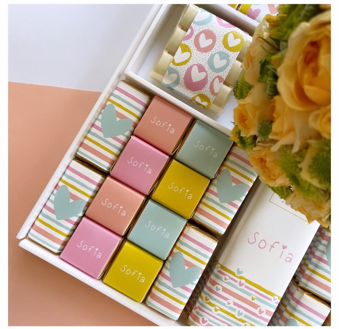 Luxury Chocolate Tray - Customized Acrylic Tray with 2.5kg of Assorted Chocolates