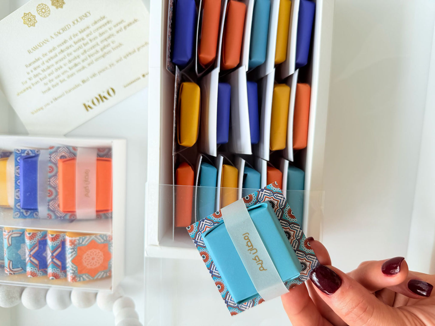 Elegant Eid Mubarak Chocolate Gift Box (15 Pieces)