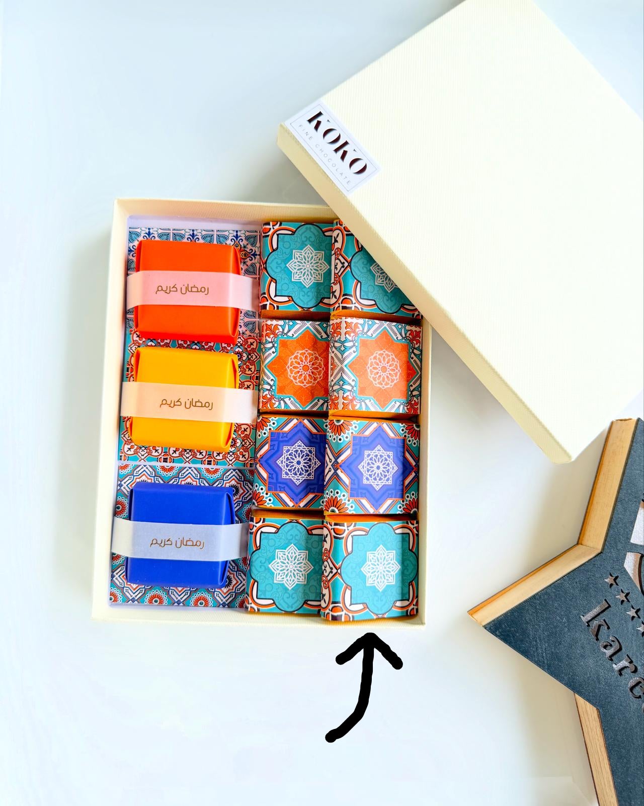 Chocolate by piece (Limited Edition Moroccan pattern for Ramadan & Eid )